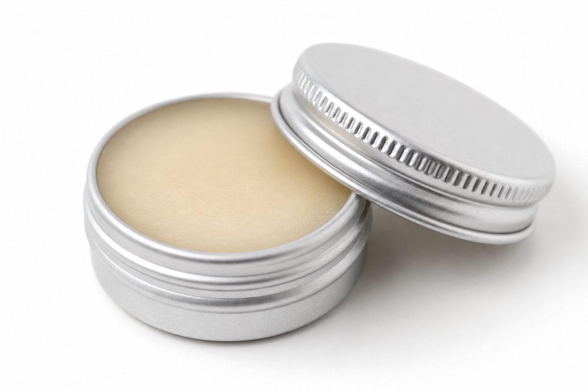 Baume à lèvres nourrissant cire d’abeille — petite boîte métal